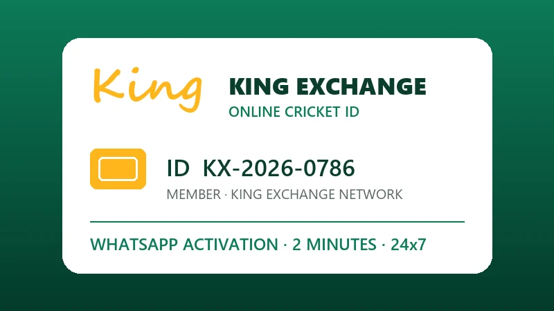 King Exchange online cricket ID dashboard with live exchange markets